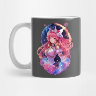 Beyond the Nebulae: Transcendent AI Anime Character Art in Orion Mug